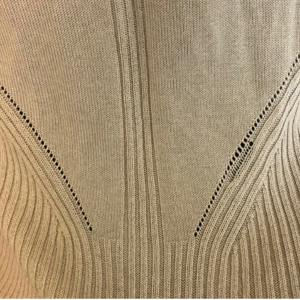 Lightweight Beige Open Front Cardigan, Size L - Picture 5 of 5